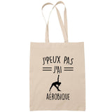 Sac Tote Bag J'peux pas Aérobique 2 beige - Planetee