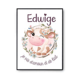 Affiche Edwige Amour et Biberon de Lait Vache - Planetee