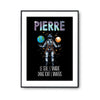 Affiche Prénom Pierre Univers - Planetee