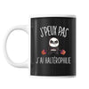 Mug Haltérophilie j'peux pas Noir - Planetee