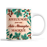 Tasse Noël Aide-Ménagère femme Beige - Planetee