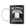 Mug femme mots fléchés quarantenaire - Planetee