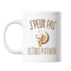 Mug Étoiles astrologie j'peux pas Blanc - Planetee