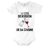 Body bébé La copine de boisson de sa cousine Vin - Planetee