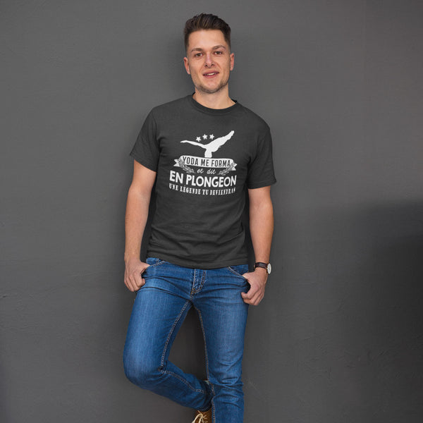 T-shirt Homme Plongeon une légende tu deviendras - Planetee