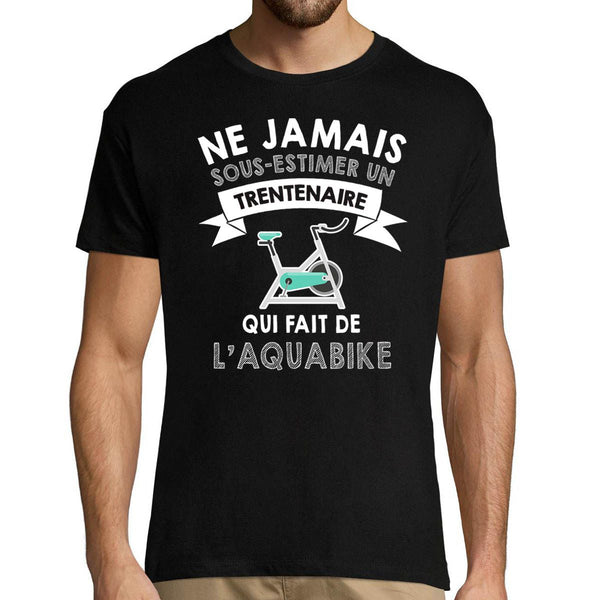 T-shirt Homme aquabike trentenaire - Planetee