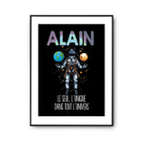 Affiche Prénom Alain Univers - Planetee