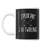 Mug Twirling j'peux pas Noir - Planetee
