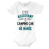 Body bébé Le Petit Assistant du Camping Car de Mamie - Planetee