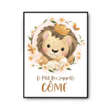 Affiche Côme bébé Lion Roi - Planetee