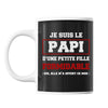 Mug Papi Petite Fille Noir - Planetee