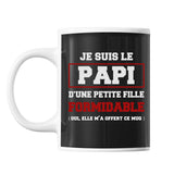 Mug Papi Petite Fille Noir - Planetee