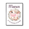 Affiche Manon Amour et Biberon de Lait Vache - Planetee