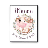 Affiche Manon Amour et Biberon de Lait Vache - Planetee