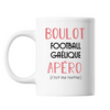 Mug Football Gaélique C'est ma Routine Blanc - Planetee