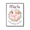 Affiche Maria Amour et Biberon de Lait Vache - Planetee