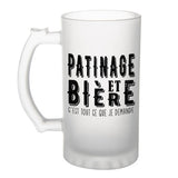Chope de bière Patinage et bière - Planetee