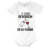 Body bébé Le copain de boisson de sa voisine Vin - Planetee