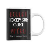Mug Hockey Sur Glace C'est ma Routine - Planetee