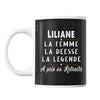 Mug prénom Liliane cadeau départ retraite - Planetee