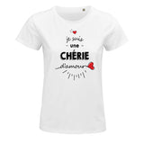 T-shirt femme Chérie d'amour - Planetee