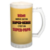 Chope de bière Rémi Super Héros Super Papa - Planetee