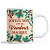 Tasse Noël Vendeur homme Beige - Planetee