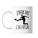 Mug Futsal j'peux pas Blanc - Planetee