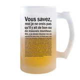 Chope de bière Moniteur Homme Bon ou Mauvais - Planetee