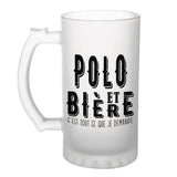 Chope de bière Polo et bière - Planetee