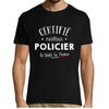 T-shirt Homme Policier Meilleur de France - Planetee