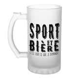 Chope de bière Sport et bière - Planetee