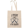 Sac Tote Bag J'peux pas Chasse beige - Planetee