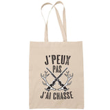 Sac Tote Bag J'peux pas Chasse beige - Planetee