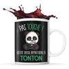 Mug noir Pas Touche Panda Tonton - Planetee