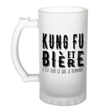 Chope de bière Kung fu et bière - Planetee