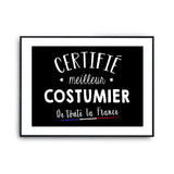 Affiche Costumier Homme Meilleur de France Métier - Planetee