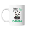 Mug Panda j'peux pas Blanc - Planetee