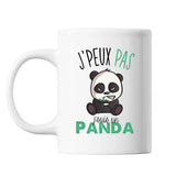 Mug Panda j'peux pas Blanc - Planetee