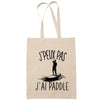 Sac Tote Bag J'peux pas Paddle beige - Planetee