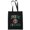 Sac Tote Bag Beatbox Je peux pas Noir - Planetee