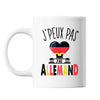 Mug Allemand j'peux pas Blanc - Planetee