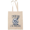 Sac Tote Bag J'peux pas Paintball beige - Planetee