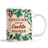 Tasse Noël Caviste femme Beige - Planetee