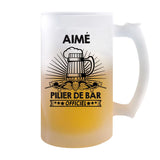 Chope de bière Aimé Prénom Pilier de Bar - Planetee