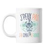 Mug Combat de robots j'peux pas Blanc - Planetee
