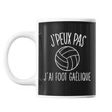 Mug Football gaélique j'peux pas Noir - Planetee