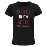 T-shirt femme Tiktok C'est ma Routine - Planetee