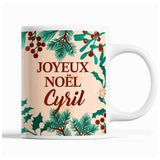Tasse Noël Cyril Beige - Planetee