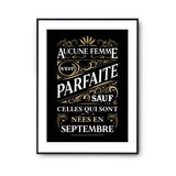 Affiche Septembre Femme Parfaite - Planetee